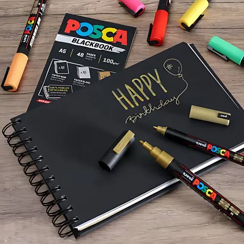 Uni Posca Sketch Black book-6