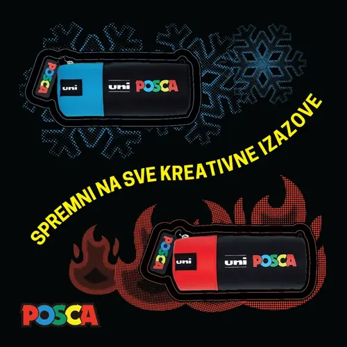 Uni Posca torbica okrugla crvena-2
