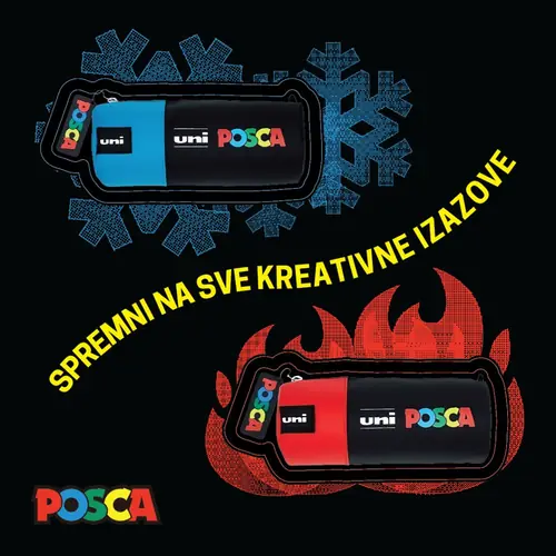 Uni Posca torbica okrugla plava-2