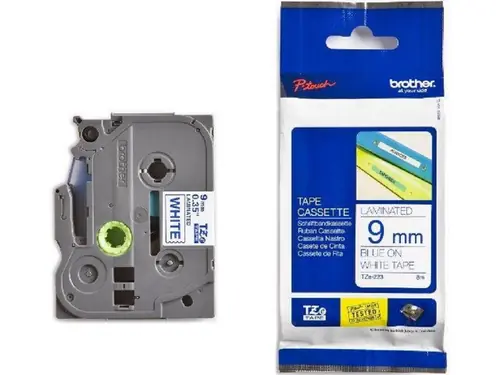 Vrpca Brother p-touch TZE223 9mm blue/white-0