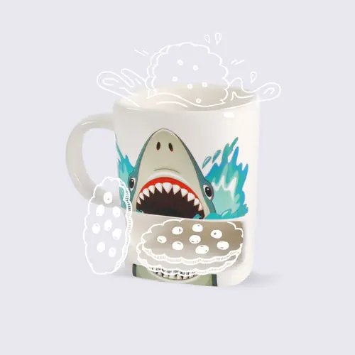 Šalica iTotal s džepom za keks Shark XL1904-0