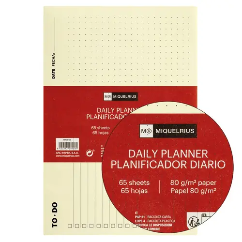Planer dnevni Miquelrius A5 80g 65L ToDo kolekcija MR28158-1