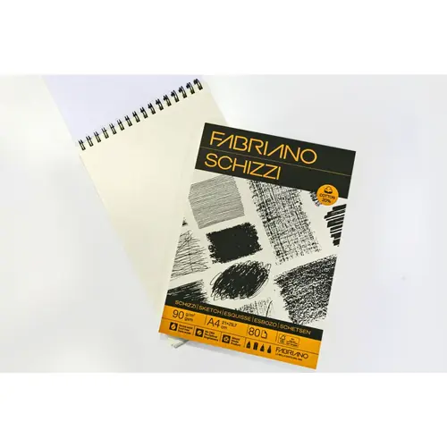 Blok Fabriano schizzi 21x29,7 (A4) 90g 80L spiralni top side 19100714 (zamjena za 27628, 27630)-1