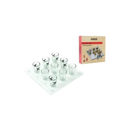 Društvena igra iTotal Tic Tac Toe sa staklenim čašama 18+ XL2647-0