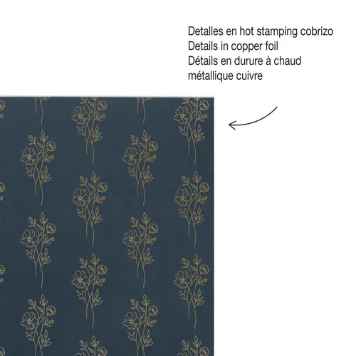 Kolegij blok Miquelrius A5 70g 100L spiralni crte bloom british MR4048-2