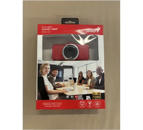 Outlet artikl- B grade  Webcam Genius ECam 8000 crvena-0