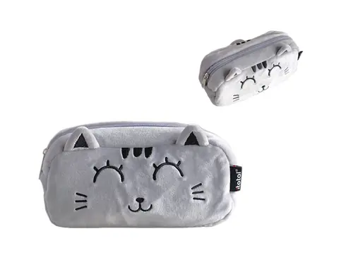 Pernica iTotal plišana Cat siva XL2861-0