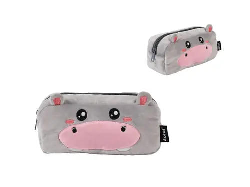 Pernica iTotal plišana Hippo siva XL2864-0
