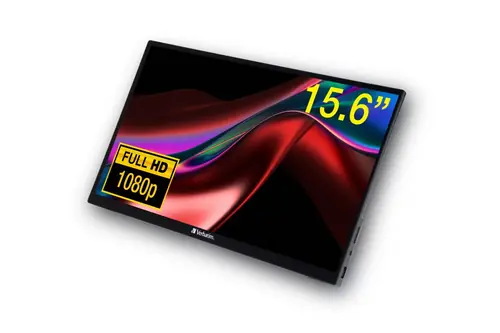 Prijenosni monitor osjetljiv na dodir PMT-15 Verbatim #49592 Full HD 1080p, 2x USB-C/1x HDMI/1x USB-A-0