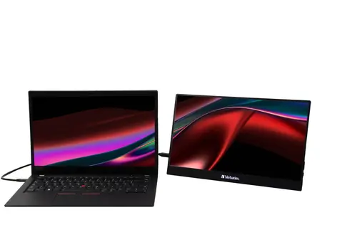 Prijenosni monitor osjetljiv na dodir PMT-15 Verbatim #49592 Full HD 1080p, 2x USB-C/1x HDMI/1x USB-A-2