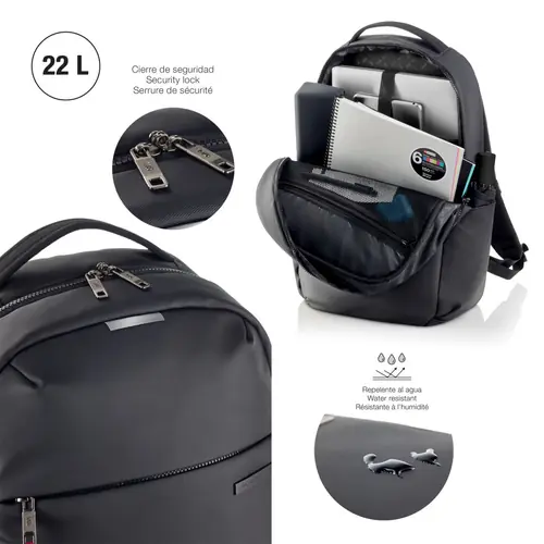 Ruksak za prijenosno računalo Miquelrius crna 16" M 38x46x13cm MR16980-2