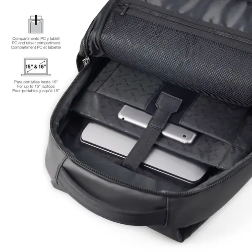 Ruksak za prijenosno računalo Miquelrius crna 16" M 38x46x13cm MR16980-5