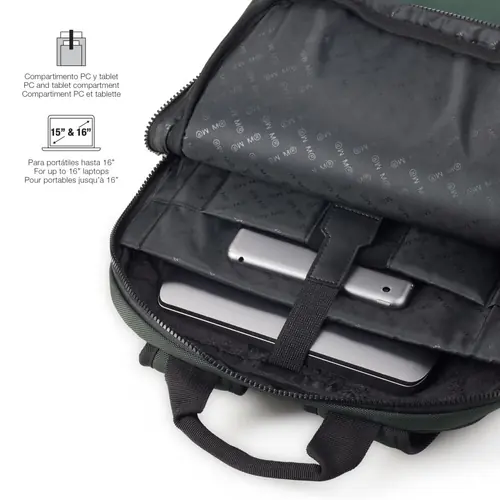 Ruksak za prijenosno računalo Miquelrius zeleni 16"S 32x43x5,5cm MR16983-4