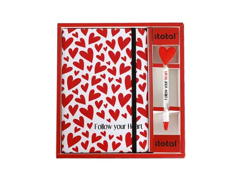 Set kemijska olovka i notes iTotal Follow your heart XL1831B-0