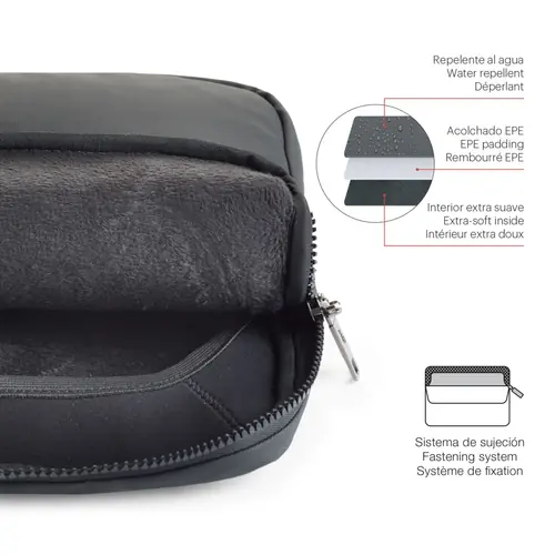 Zaštitna navlaka za prijenosno računalo Miquelrius crna 15" i 16" 39x29x3cm MR16985-3