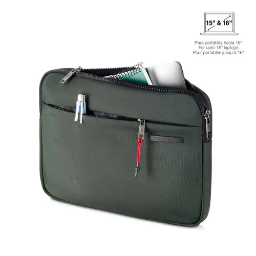 Zaštitna navlaka za prijenosno računalo Miquelrius zelena  15" i 16" 39x29x3cm MR16987-2