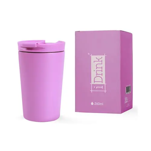 Šalica iTotal putna 260ml Light purple ID0240-0