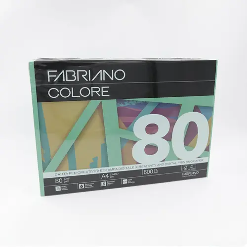 Papir Fabriano Colore A4/80g verde 500L 74121297 bright-0