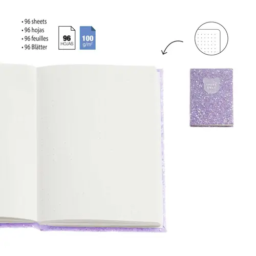 Notes Miquelrius Back2Fun Keep it Shiny ljubičasti MR8284-4