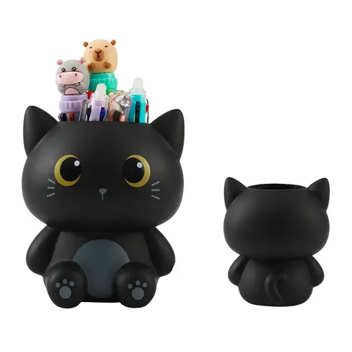 Čaša za olovke iTotal Cat crna 3D XL3014-0