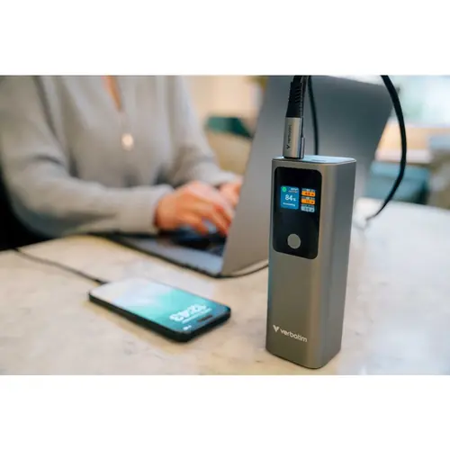 Power Bank Verbatim #32269 Charge 'n' Go, 27000mAh, 183W, QC 3.0, 1xUSB-A/2xUSB-C-3