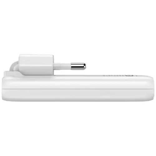 Punjač zidni Verbatim GaN #32355 Fold'n'Go 65W sa sklopivim utikačem, 2xUSB-C PD, EU, bijeli-1