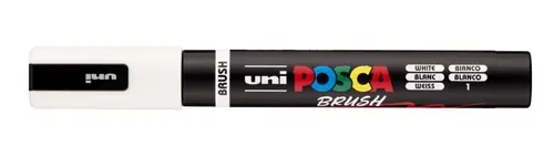 Marker Uni pc-5br brush Posca bijeli-1