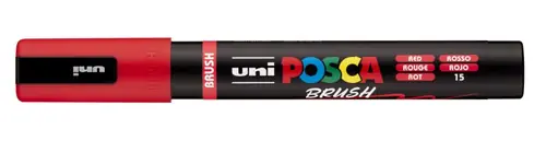 Marker Uni pc-5br brush Posca crveni-1