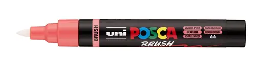 Marker Uni pc-5br brush Posca koraljno rozi-2