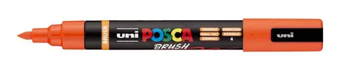 Marker Uni pc-5br brush Posca narančasti-0