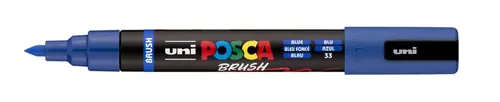 Marker Uni pc-5br brush Posca plavi-0