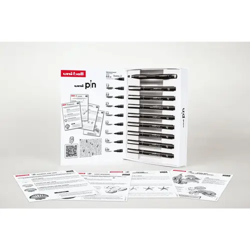 Marker Uni pin gift set Dotwork + tehnička ol M5-228 u kutiji 8/1-2