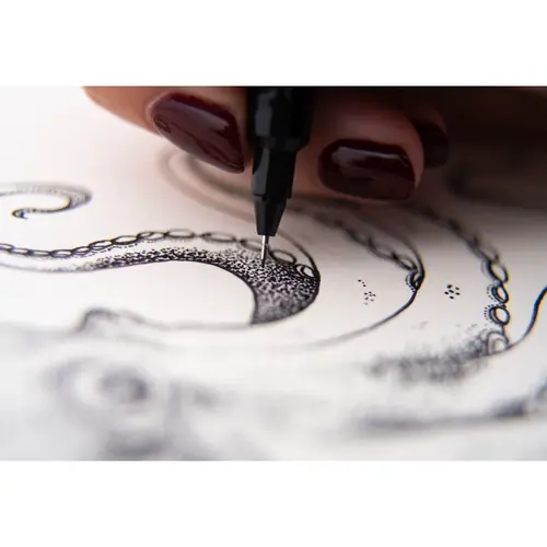 Marker Uni pin gift set Dotwork + tehnička ol M5-228 u kutiji 8/1-6