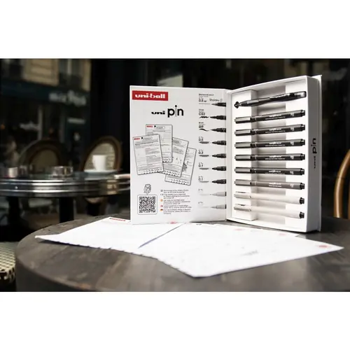 Marker Uni pin gift set Urban sketching + tehnička ol M5-228 u kutiji 8/1-5