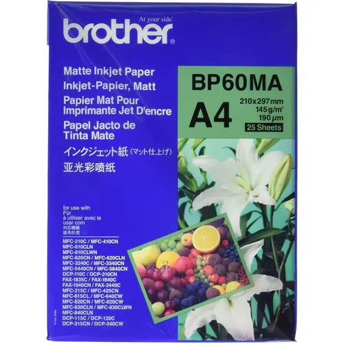 Papir Brother BP60MA Matte A4 145 G/M2, 25 L-0