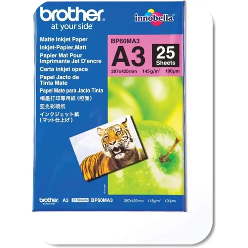 Papir Brother BP60MA3 Matte A3 145 G/M2, 25 L-0