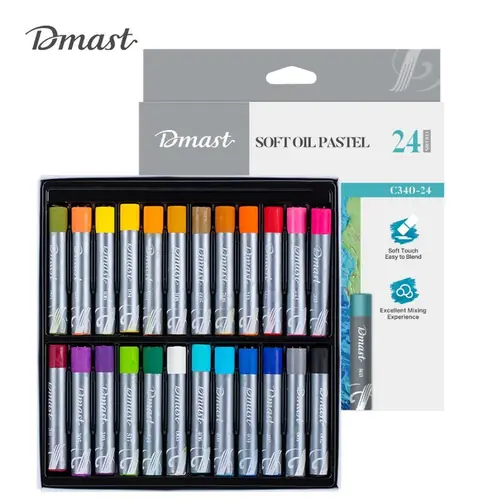 Umjetnički set Deli Dmast mekane uljne pastele 1,1mm 24 kom u kutiji EC340-24-0
