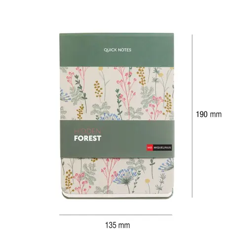 Blok Miquelrius A5 Hidden Forest ljepljeni 80L 80g/m2 crte MR7774-4