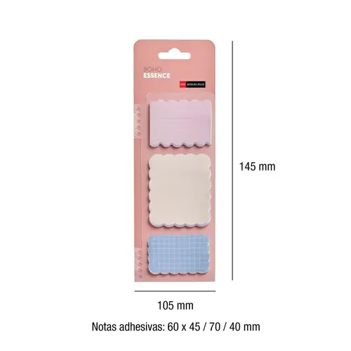 Blok samoljepivi Miquelrius 60x45/70/40 mm Boho Essence 3/1 MR7778-2
