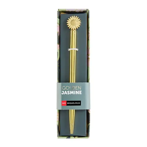 Kemijska olovka Miquelrius Golden Jazmine metalna plavi ispis Tratičnica MR12049-0