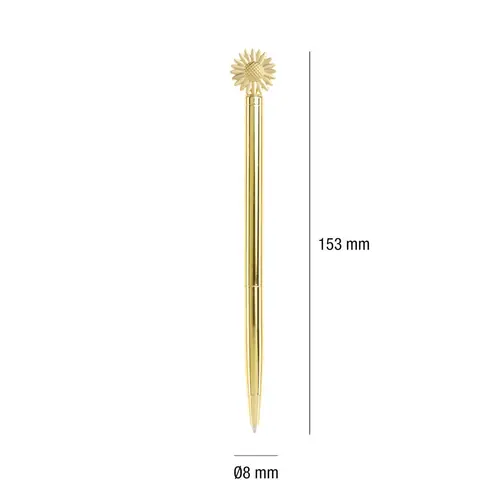 Kemijska olovka Miquelrius Golden Jazmine metalna plavi ispis Tratičnica MR12049-2