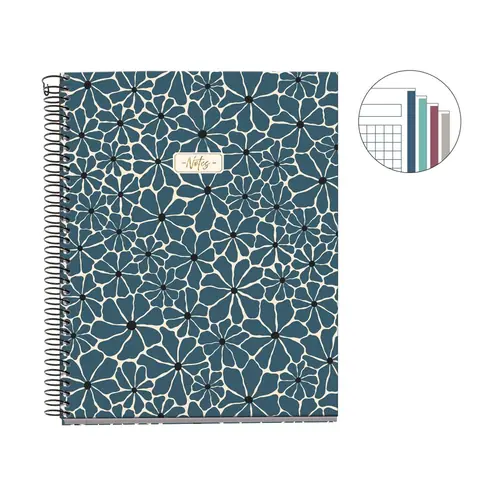 Kolegij blok Miquelrius A5 Boho Essence Prussia 100L 70g/m2 kocke MR4408-3