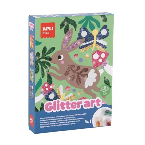 Kreativni set Apli s biorazgradivim šljokicama Glitter Art Bio 20078-0