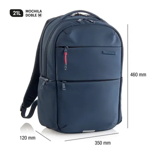 Ruksak za prijenosno računalo Miquelrius 2 odjeljka plavi 16" M 35x46x12cm 21L MR19565-1