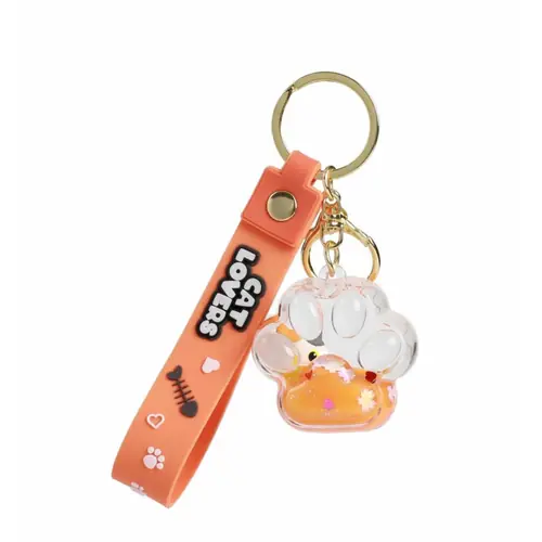 Privjesak za ključeve iTotal Liquid Paw narančasti XL2795B-0