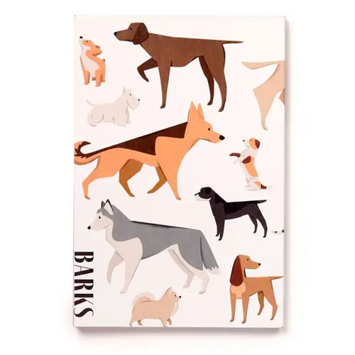 Bilježnica A5 od recikliranog papira Puckator Barks Dog crte 60L MEMO95-2