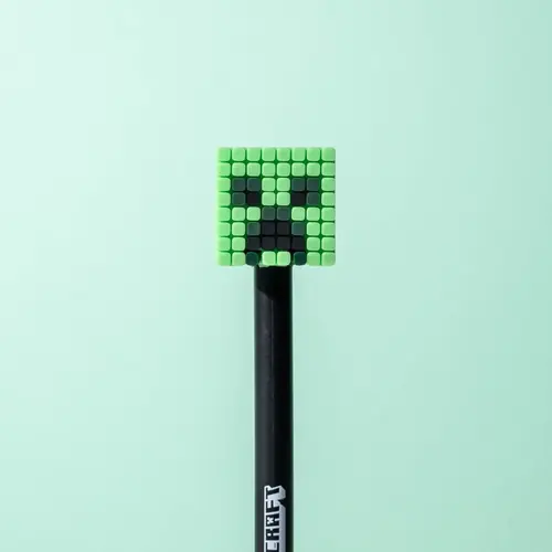 Kemijska olovka Puckator Minecraft s gumenim ukrasom (Alex/Steve/Creeper/Enderman) sortirano 24/1 PEN209-3
