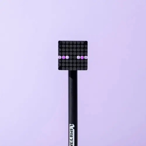 Kemijska olovka Puckator Minecraft s gumenim ukrasom (Alex/Steve/Creeper/Enderman) sortirano 24/1 PEN209-5