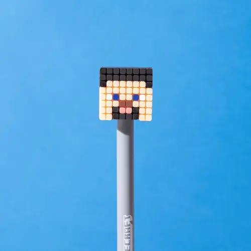 Kemijska olovka Puckator Minecraft s gumenim ukrasom (Alex/Steve/Creeper/Enderman) sortirano 24/1 PEN209-6