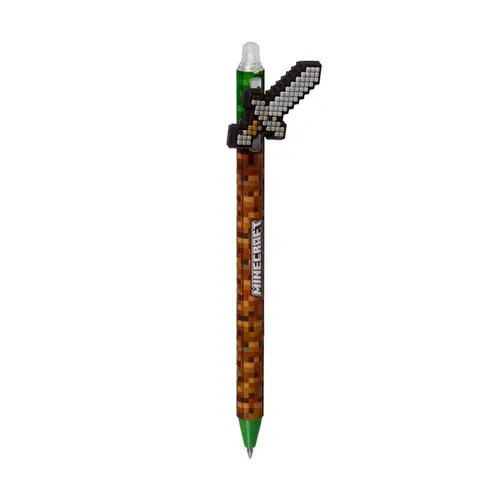 Kemijska olovka Puckator piši briši s Minecraft alatima silikonskim ukrasom sortirano 36/1 PEN275-2
